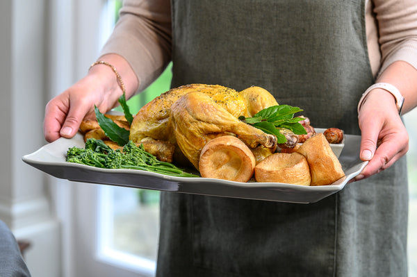 100% Linen Apron - Natural