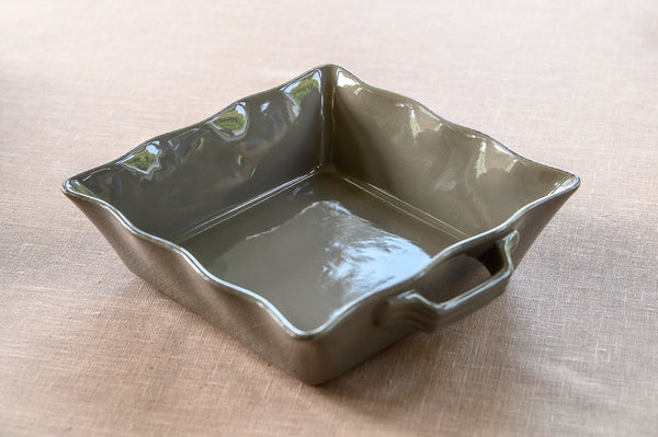 Ceramic Ovenware Dish - Large Square Mink