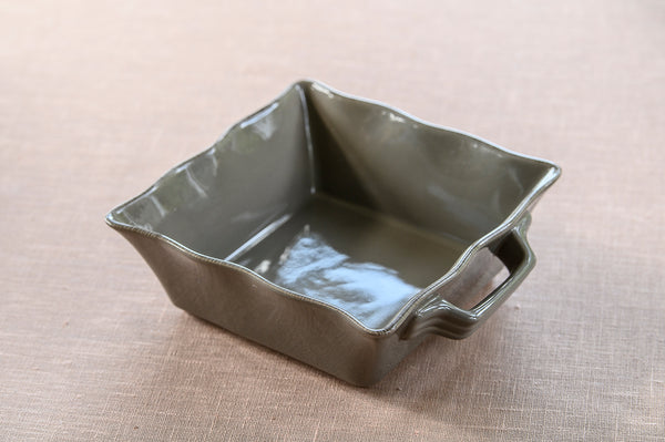 Ceramic Ovenware Dish - Small Square Mink