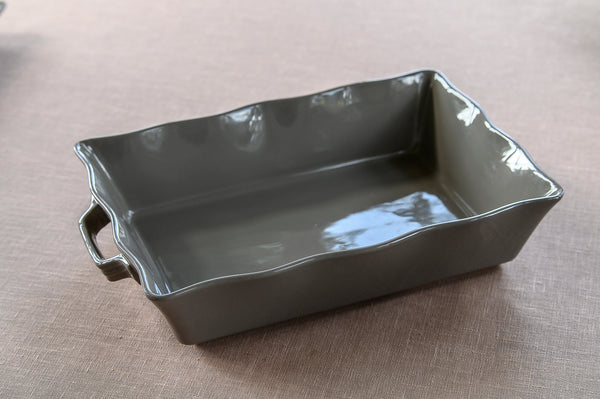 Ceramic Ovenware Dish - Small Rectangular Mink