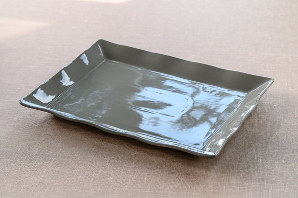 Ceramic Platter - Large Mink