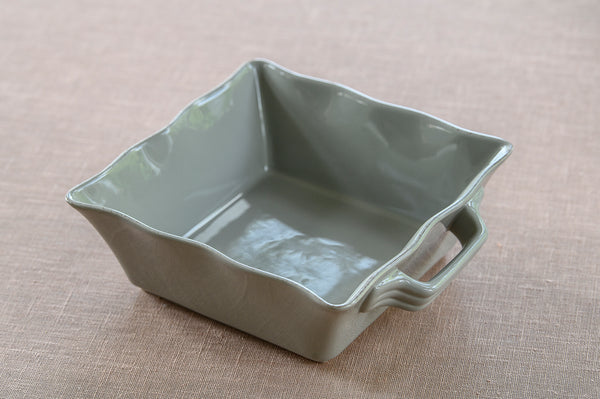 Ceramic Ovenware Dish - Small Square Taupe﻿ (2023 colour - Grey Putty)