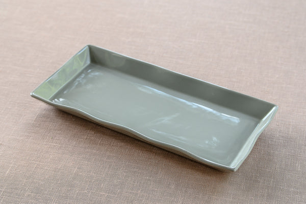 Ceramic Platter - Long Taupe (2023 colour - Grey Putty)