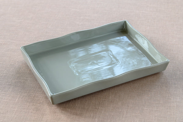 Ceramic Ovenware Flan Dish - Taupe (2023 colour - Grey Putty)