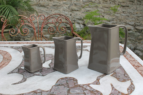 Ceramic Jug Three in a Set - Mink