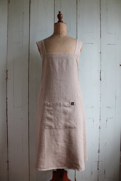 100% Linen Apron - Natural