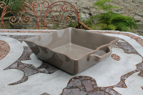 Ceramic Ovenware Dish - Large Square Mink