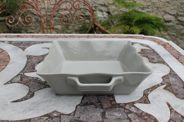 Ceramic Ovenware Dish - Large Square Taupe (2023 colour - Grey Putty)