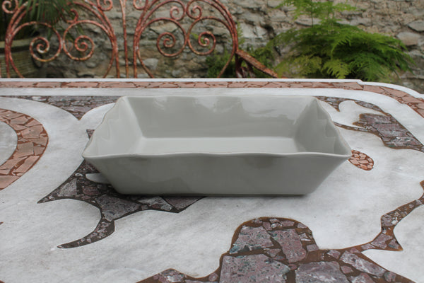 Ceramic Ovenware Dish - Small Rectangular Taupe (2023 colour - Grey Putty)