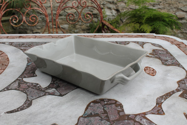 Ceramic Ovenware Dish - Small Rectangular Taupe (2023 colour - Grey Putty)