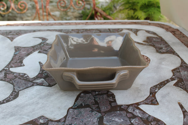 Ceramic Ovenware Dish - Small Square Mink