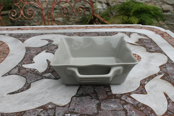 Ceramic Ovenware Dish - Small Square Taupe﻿ (2023 colour - Grey Putty)