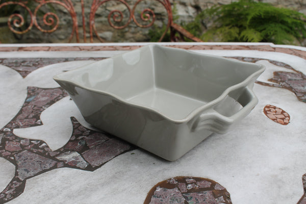 Ceramic Ovenware Dish - Small Square Taupe﻿ (2023 colour - Grey Putty)