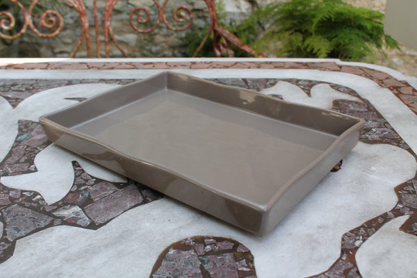 Ceramic Ovenware Flan Dish - Mink