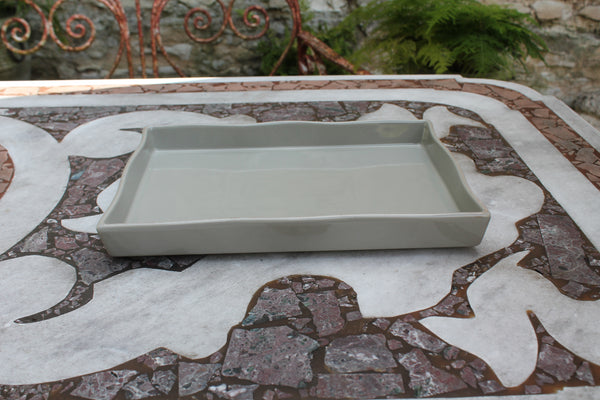 Ceramic Ovenware Flan Dish - Taupe (2023 colour - Grey Putty)