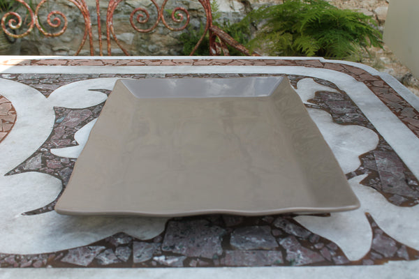 Ceramic Platter - Large Mink