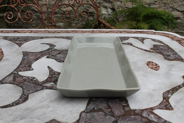 Ceramic Platter - Long Taupe (2023 colour - Grey Putty)