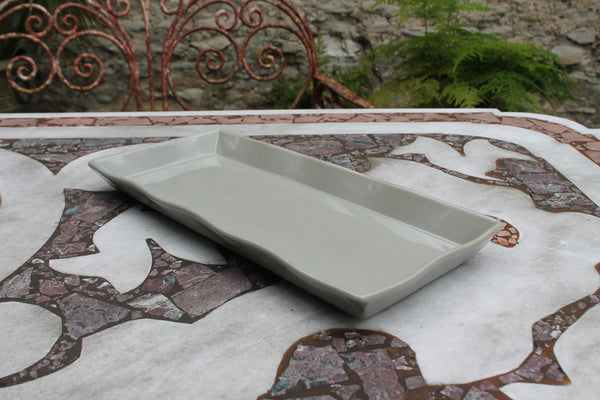 Ceramic Platter - Long Taupe (2023 colour - Grey Putty)