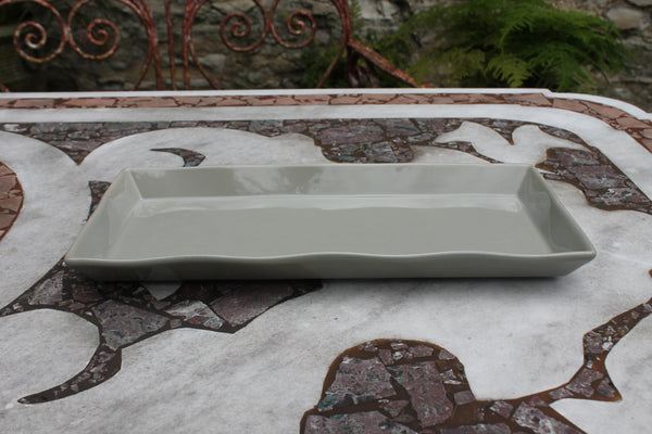 Ceramic Platter - Long Taupe (2023 colour - Grey Putty)