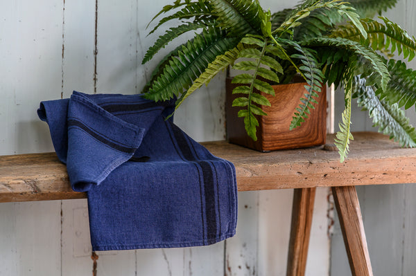 100% Linen Teatowel - Olbia Denim